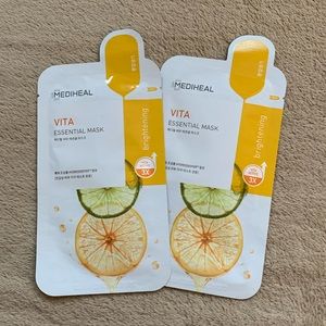 Mediheal Best Korean Sheet Mask - Vita Essential Face Mask 2 Sheets Vitamin Mask